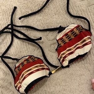 Vix Multicolor Striped Bikini Top